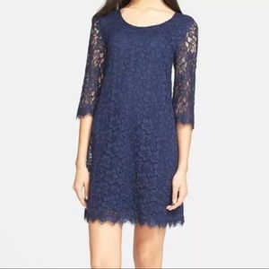 DVF Martina Dress navy
